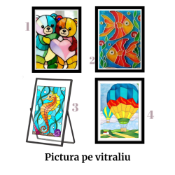 Atelier de pictura pe sticla cu vopsea de vitraliu