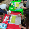 Parcul Romniceanu-Eveniment de 1 Iunie, pictura pe sacosa de in bio