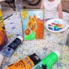 Atelier de pictura pe sticla cu contur in relief