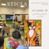 Atelier de pictura pe sticla cu contur in relief