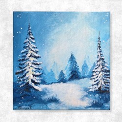 Peisaj de iarnă – Zăpadă...