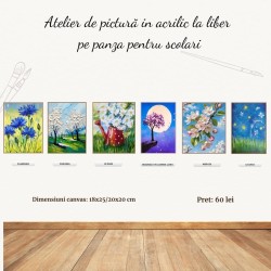 Atelier in acrilic pe panza...