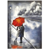 Tablou, canvas, Noi doi si o umbrela, 70x50 cm